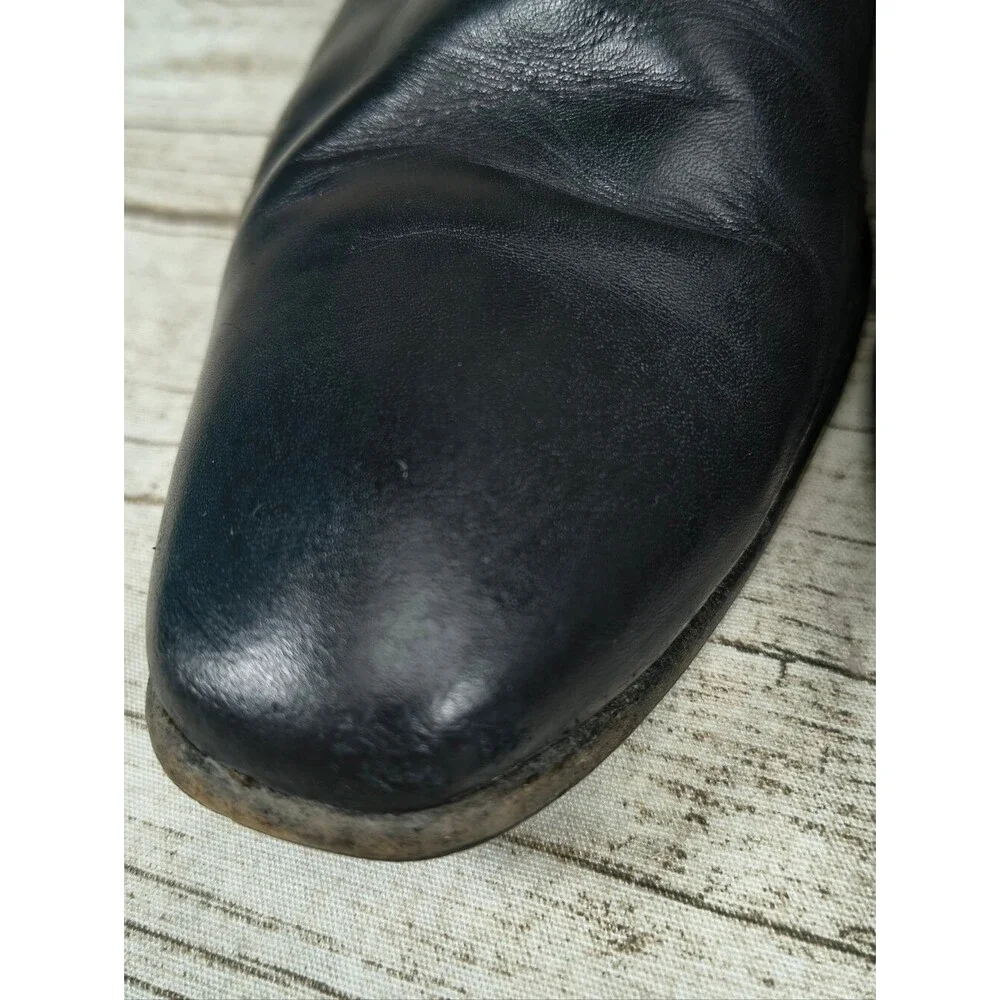 Paul Smith Black Leather Slip On Boots Men Size 42